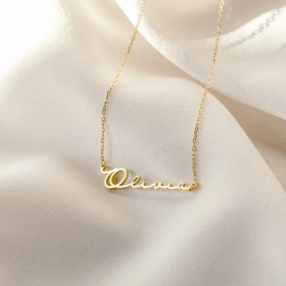 Custom Signature Name Necklace