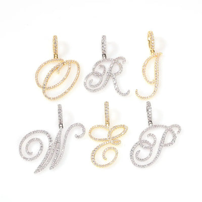 Iced Luxe Initial Pendant