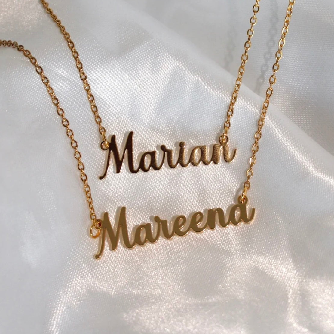 Amore Script Custom Name Necklace